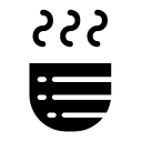 hot asian tea glyph Icon