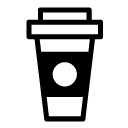 hot drink container glyph Icon