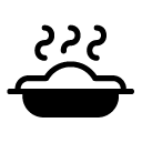 hot meal glyph Icon