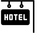 hotel sign glyph Icon