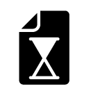 hourglass file glyph Icon