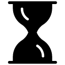 hourglass glyph Icon