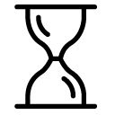 hourglass line Icon