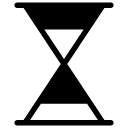 hourglass line glyph Icon