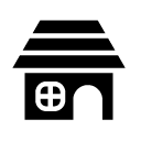 house 1 glyph Icon