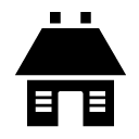 house 3 glyph Icon