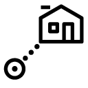 house location line Icon