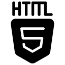 html five glyph Icon copy