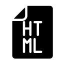 html glyph Icon