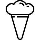ice-cream cone line icon