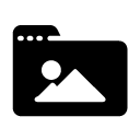 image folder glyph Icon