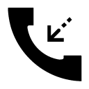 incoming call glyph Icon
