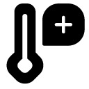 increase temperature glyph Icon