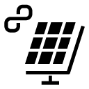infinite solar energy glyph Icon