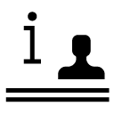 information desk glyph Icon