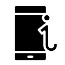 information smartphone glyph Icon