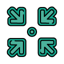 inward_1 filled outline icon