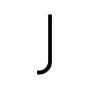 j glyph Icon