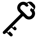 key two glyph Icon