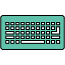 keyboard filled outline Icon