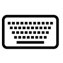 keyboard line icon
