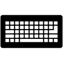 keyboard solid icon
