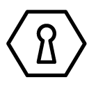 keyhole line Icon