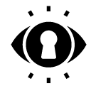 keyhole visibility glyph Icon