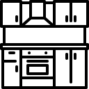 kitchen equipment line icon
