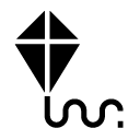 kite glyph Icon