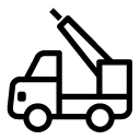 ladder truck line Icon