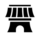 landmark 1 glyph Icon