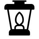 lantern light glyph Icon