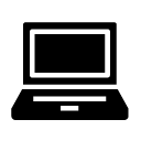 laptop 4 glyph Icon
