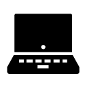 laptop 5 glyph Icon