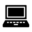laptop 6 glyph Icon
