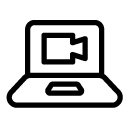 laptop line Icon