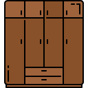 large closet filled outline icon