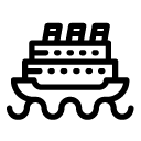 large cruise ship line Icon