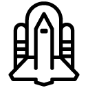 large rocket line Icon