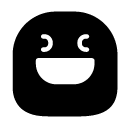 laugh glyph Icon