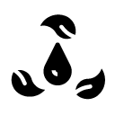leaves water glyph Icon