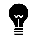lightbulb 2 glyph Icon