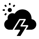 lightening day glyph Icon