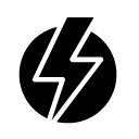 lightening glyph Icon