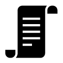 lined document glyph Icon
