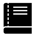 lines book glyph Icon