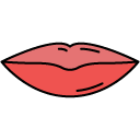 lips filled outline icon
