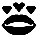 lips glyph Icon