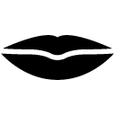 lips solid icon